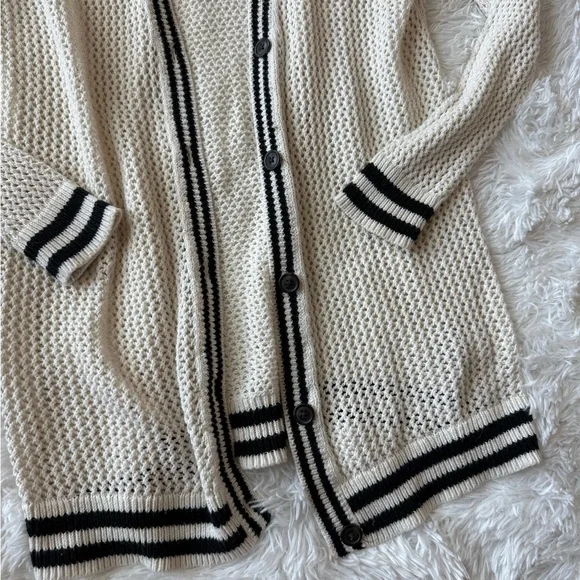 American Eagle Outfitters Open Knit Long Cardigan - Picture 3 of 10